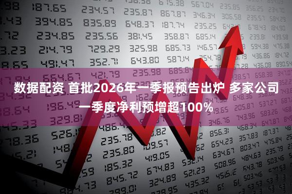 数据配资 首批2026年一季报预告出炉 多家公司一季度净利预增超100%
